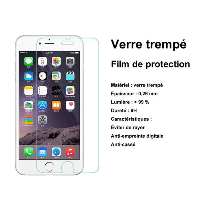 Film Protection écran En Verre Trempé Pour IPhone 6 Et 6 Plus - Anti-rayures Et Anti-chocs