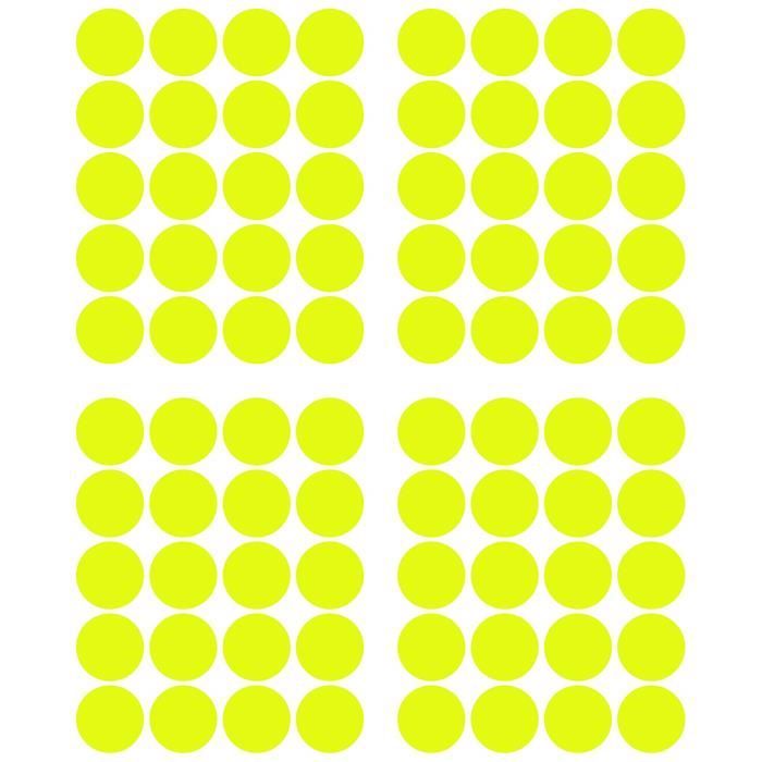 Lot de 3830 autocollants ronds à pois colorés autocollants Petits points  adhésifs Étiquettes de marquage Points de marquage colorés à pois colorés