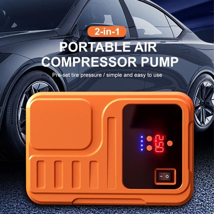 10000mAh Mini Pompe à Air Électrique, Compresseur à Air Portatif