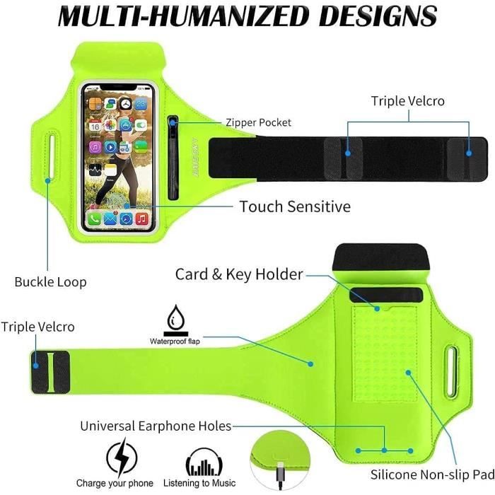 Brassard Sport Pour Huawei P20 Pro - Support Bras Téléphone Avec Poche Clés Pour Running Et Fitness
