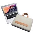 Porte-documents,Sac à main ultramince pour femmes et hommes, sacoche de bureau pour ordinateur Portable,  - Type Pink-15.6-3