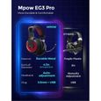 Mpow EG3 Pro - Casque Gamer Filaire avec Son Surround 7.1 - Casque Gaming RGB avec Microphone Antibruit - Rouge-3