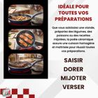 VENTEO | Lot de 3 poeles ceramiques Anti Adhesive | Poele Induction Compatible avec tous Feux - Maison