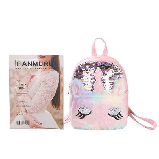 sac a dos sequin licorne
