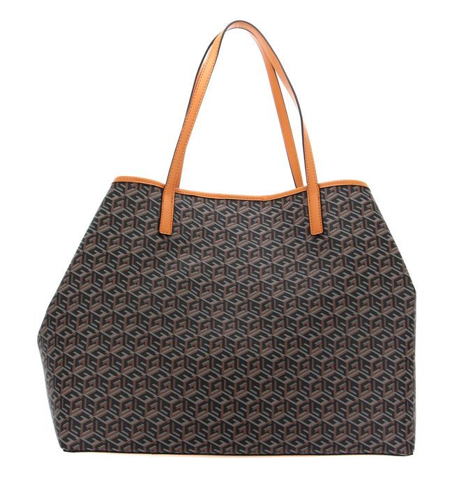 GUESS Vikky Extra Large Tote Charcoal Logo 210670 sac shopper