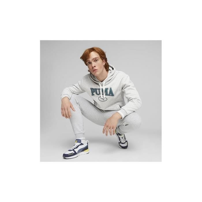 Sweat-shirt Puma Squad Gris Homme Manches longues Col