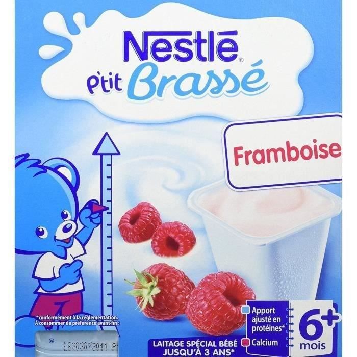 NESTLÉ P'tit Brassé Framboise - 8x100 g - Dès 6 mois - Achat / Vente  dessert lacté NESTLÉ P'tit Brassé Framboise - 8x100 g - Dès 6 mois -  Cdiscount Prêt-à-Porter