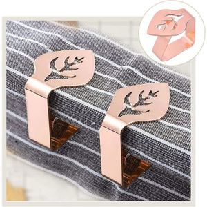 GEFU Set 4 Pinces à Nappe En Inox - Accessoire Cuisine Précis Et Élégant