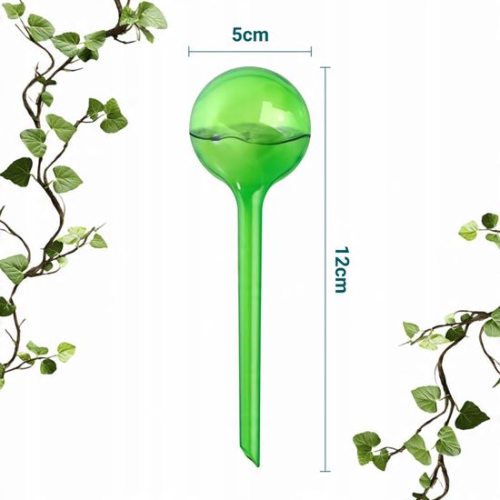 8 Globes D'Arrosage Automatique Plantes – 2 Tailles Vert/Transparent Intérieur Extérieur