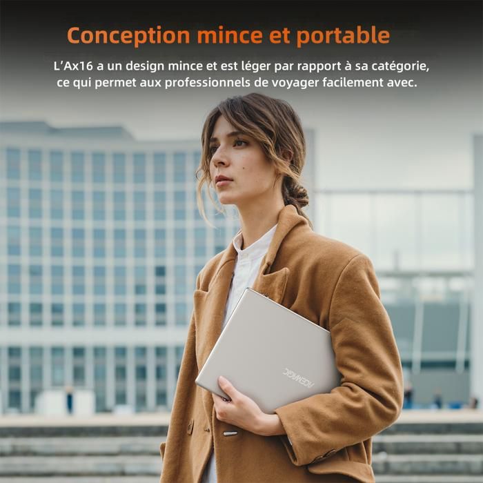 Ordinateur Portable ACEMAGIC AX18 18,5" - N150, 16Go RAM, 512Go SSD, écran FHD, USB-C, 8000mAh