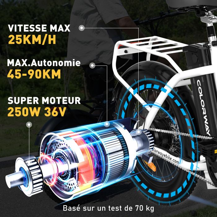 Vélo Électrique Pliable Bk5S Colorway-16 Pneus-batterie Amovible 36v12ah-moteur 250w-pédalage Assisté-écran Lcd-noir à Prix Vélo Électrique Pliable Bk5S Colorway-16 Pneus-batterie Amovible 36v12ah-moteur 250w-pédalage Assisté-écran Lcd-noir à Prix