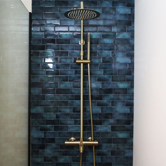 Luisa II colonne de douche cuivre sans mitigeur - Essebagno