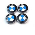 4PCS Logo BMW 56mm Centre De Roue Cache Moyeu Jante emblème bleu blancjantes insigne pour Série 3 Série 5 X1 X3 X5 X6-0