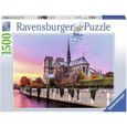 Puzzle Ravensburger Notre-Dame 1500 pièces - Architecture et monument - Mixte-0