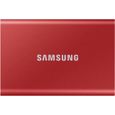 SAMSUNG - SSD externe - T7 Rouge - 1To - USB Type C (MU-PC1T0R/WW)-0