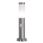 GLOBO LIGHTING Borne extérieure inox - Plastique opal