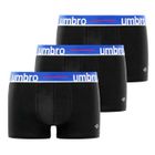905 Umbro Boxer Homme Caleçon Homme - Noir (Lot de 3)