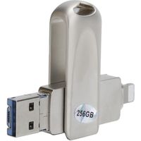 Clé USB 256 Go 3 en 1 - Tbest - USB Flash Drive Phone OTG U Disk - Mémoire flash - USB - Marque Tbest
