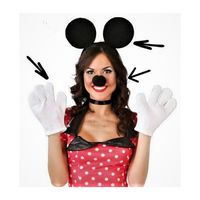 Kit Déguisement Souris - FIESTAS GUIRCA - Accessoire Costume de Minnie ou de Mickey - Femme - Rouge