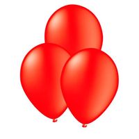 Déguisement Adulte Accessoires 122237 FUNIDELIA 10 ballons rouges - Décoration Anniversaire, Halloween & Carnaval - Couleurs unies