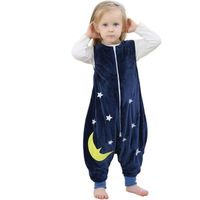 Gigoteuse Bébé - Unisexe - Pyjama Animal en Flanelle - Bleu - 1-2 Ans