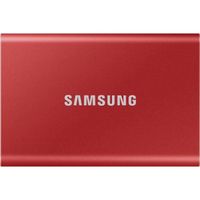 SAMSUNG - SSD externe - T7 Rouge - 1To - USB Type C (MU-PC1T0R/WW)