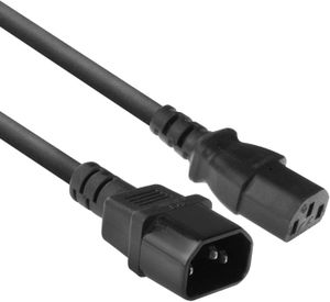 CÂBLE D'ALIMENTATION noir Cable pour appareils froids 1,2m, C13 sur C14