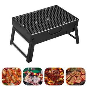 BARBECUE Uten Barbecue Portable Petit Barbecue à Charbon De Table Pliable Pour Extérieur Barbecue Grille Inox Barbecue Camping