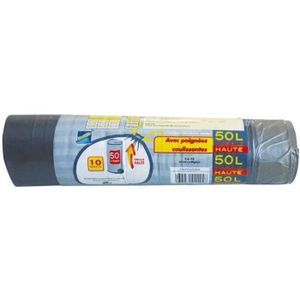 100 Sacs Poubelle Grande Capacité 150L - Lien de Fermeture, Ultra Résistant,  Anti-Fuites, Noir Opaque - Cdiscount Au quotidien