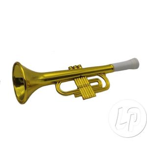 Trompette en plastique dor/ée 30cm Qualit/é COOLMINIPRIX/® Lot de 3