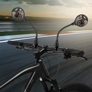 RETROVISEURS Rétroviseur pour Vélo,Miroirs de Vélo Large Miroir Convexe 360° Réglable Vue Arrière,pour Moto Vélo de Montagne Bicyclette,2pcs
