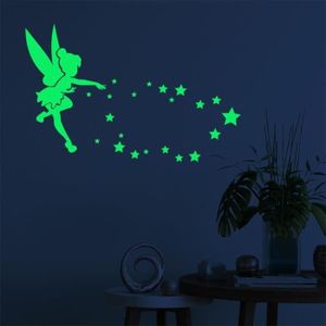 Kuizhiren1 Stickers muraux phosphorescents pour chambre denfant Motif /étoiles lumineuses M/ét/éores 9 plan/ètes phosphorescentes