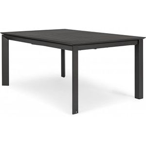 TABLE DE JARDIN  Table extérieure - Konnor - 160 x 110/160 - Anthracite - Aluminium - Rectangulaire