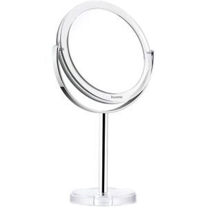 Blanc Miroir Ventouse Rotation /à 360 /° Auxmir Grossissant Miroir Maquillage x10 avec Lumi/ères LED Miroir de Salle de Bain Portable Lumineux