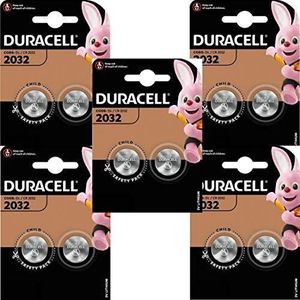 PILES Duracell CR2032 3V Pile bouton au lithium - Noir -