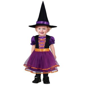 Déguisement Halloween Bébé Fille Citrouille - Barboteuse + Pantalon 0-18 Mois - Tissu Coton Doux - Idée Cadeau Fête
