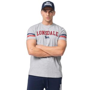 T-SHIRT T-shirt homme coupe classique Punch Bunnaglanna - marl grey/navy/red - S