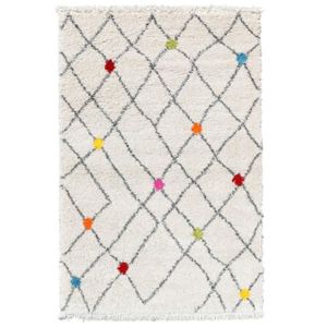 TAPIS WOLLY Tapis de salon Shaggy - Style berbère - 160 