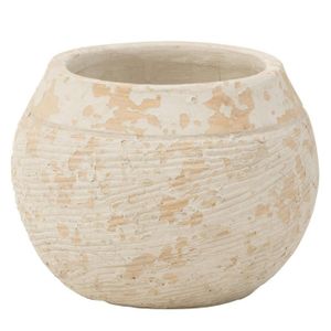 GRAND ANCIEN CACHE Pot En Barbotine Decor Fleur EUR 80,00 - FR