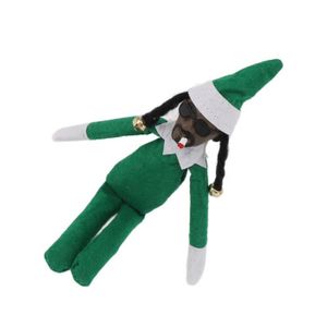 PERSONNAGES ET ANIMAUX Qqmora elfe hip hop de Noël Qqmora Elfe noir de Noël Poupée elfe noire de noël en résine, jouet en feutre, poupée deco decoratifs