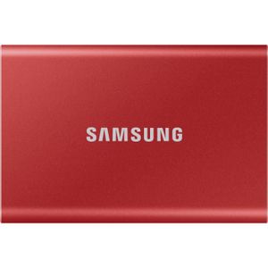 DISQUE DUR SSD EXTERNE SAMSUNG - SSD externe - T7 Rouge - 1To - USB Type 