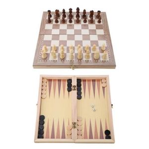 JEU SOCIÉTÉ - PLATEAU Haoyun-XLI® Jouet d'échecs pliant portable pour en