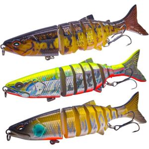 LEURRE DE PÊCHE Pack Leurre pour la pêche du carnassier Efficace et REDOUTABLE [+ DE Haute QUALITé] Leurres Poisson Nageur, pour la Peche du Bro21