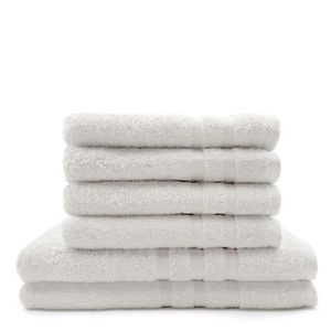 50x100 cm ZOLLNER Lot de 4 Serviettes de Toilette Beige
