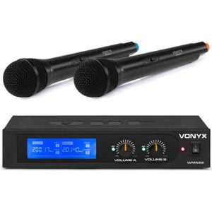 MICROPHONE - ACCESSOIRE Vonyx WM522 - Set de 2 microphones sans fil - 2 Ca