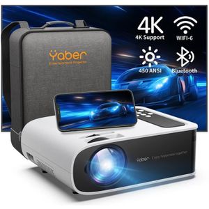 Vidéoprojecteur YABER Pro V8 Vidéoprojecteur – WIFI6 Bluetooh – 45