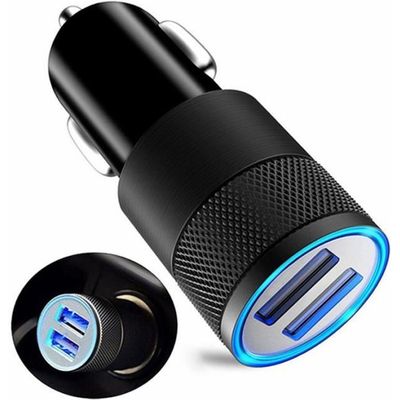 Chargeur de voiture prise allume-cigare 90W LED affichage type-c PD20W USB  66W Charge rapide 3.0 pour IPhone OPPO Samsung HUAWEI Xiaomi adaptateur