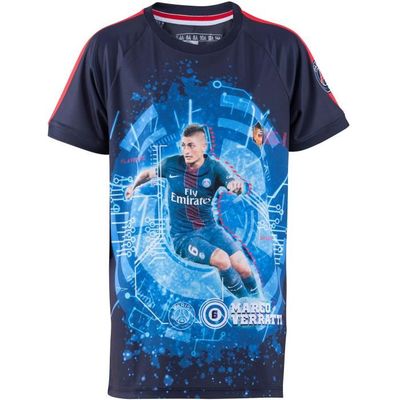 Flocage Officiel Verratti PSG, Maillot Domicile Marine, Saison 2022/2023, Neuf Sans Boîte