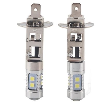 MASO Lot de 2 ampoules LED H3 antibrouillard 12V 100W super-lumineuses Feux de circulation diurne 6000K 1000 lm