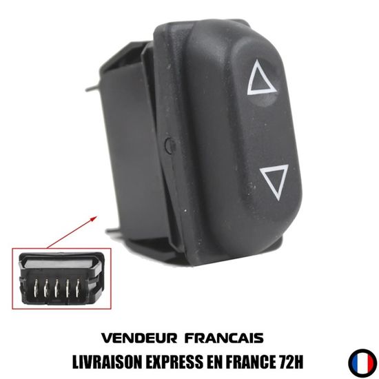 Interrupteur Commande Lève Vitre Électrique 6554.ZJ Pour Citroën Dispatch, Fiat Scudo, Peugeot Expert